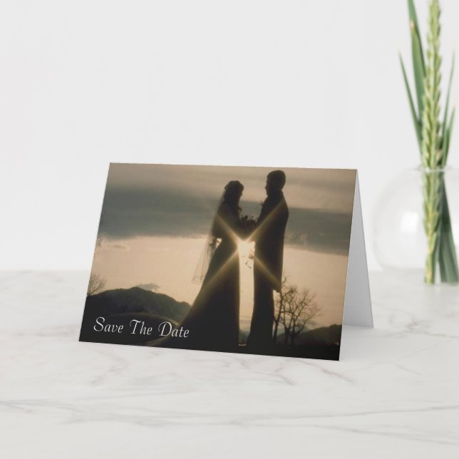 Customizable Save The Date Greeting Cards (Front)