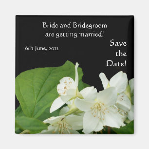 Customizable Save the Date Magnet, Mock Orange Magnet