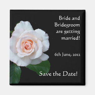 Customizable Save the Date Magnet, Rosebud Magnet