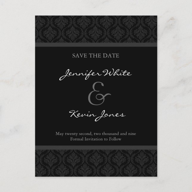 Customizable Save the Date Wedding Invitation (Front)