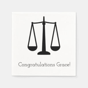 Customizable Scales of Justice  Napkins
