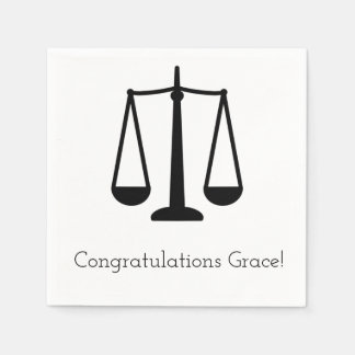Customizable Scales of Justice  Napkins