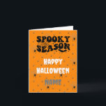 Customizable Scary Spider Halloween designed Card<br><div class="desc">This scary Halloween spider design greeting card can be personalized for that special person on Halloween holiday. If you like this design, check out the large range of products in my store. If you would like to make this more personalized, please message me and I will be happy to assist....</div>