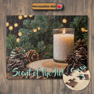 Customizable Scent of the Holidays Jigsaw Puzzle