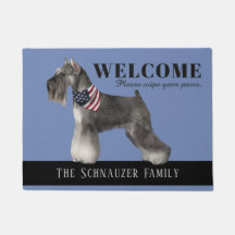Customizable Schnauzer Doormat