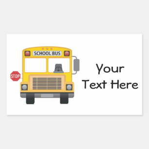 Customizable School Bus Sticker
