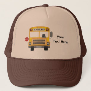 Customizable School Bus Trucker Hat