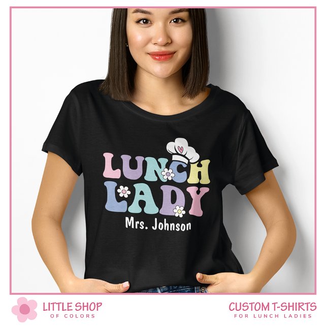 Customizable School Lunch Lady Cafeteria Team T-Shirt (Creator Uploaded)