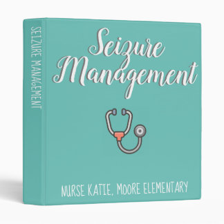 Customizable School Nurse Seizure Management Binder