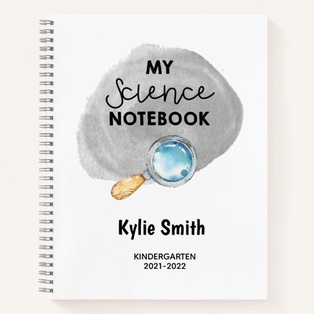 Customizable Science Student Notebook (Front)