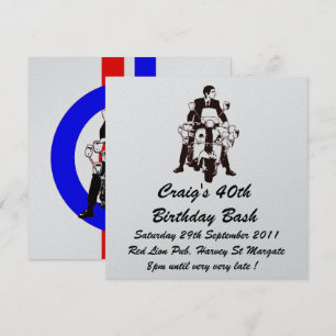 Customizable Scooter Boy Birthday invite