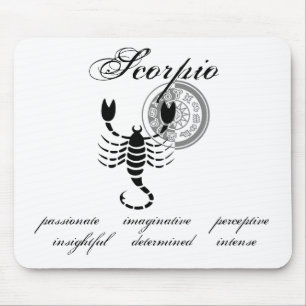 Customizable Scorpio Scorpion traits Greek-style Z Mouse Pad