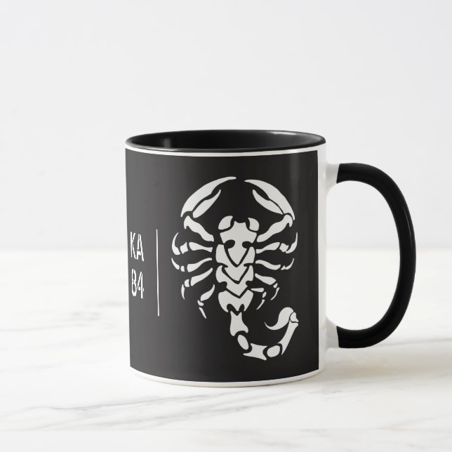 Customizable - Scorpion and Your Initials Ver.2 Mug (Right)