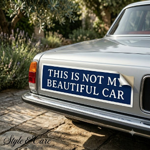 Customizable Script Bumper Sticker for Any Message
