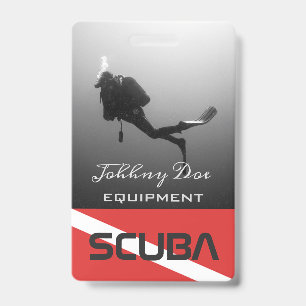 CUSTOMIZABLE SCUBA DIVERS BADGE