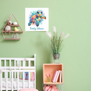 Customizable Sea Turtle Poster