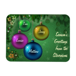 Customizable Season's Greetings Magnet