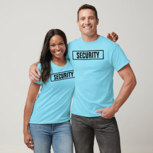 Customizable Security Text Mens Womens Unisex T-Shirt