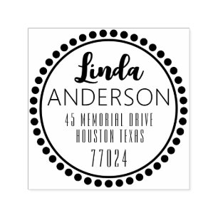 Customizable Self Inking 1.5"x1.5" Stamp Template