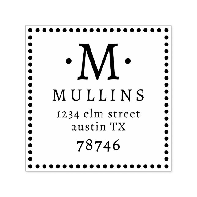 Customizable Self Inking 1.5"x1.5" Stamp Template (Design)