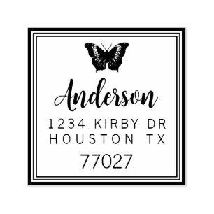 Customizable Self Inking 1.5"x1.5" Stamp Template