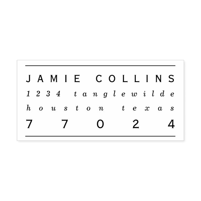 Customizable Self Inking 2.9 x 1.2" Stamp Template (Design)