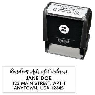 Customizable Self Inking Return Address Stamp