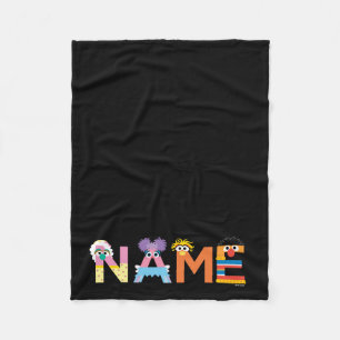 Customizable Sesame Street Alphabet Fleece Blanket