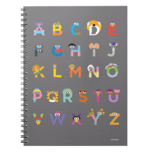 Customizable Sesame Street Alphabet Notebook