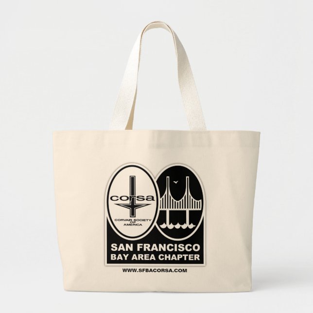 Customizable SFBA CORSA Canvas Tote Bag (Front)