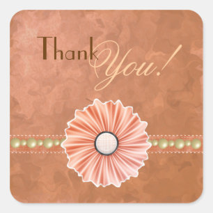 Customizable Shades of Autumn Thank You Stickers