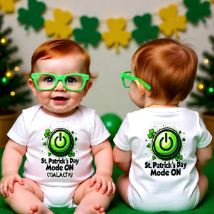 Customizable Shamrock Startup Baby Bodysuit