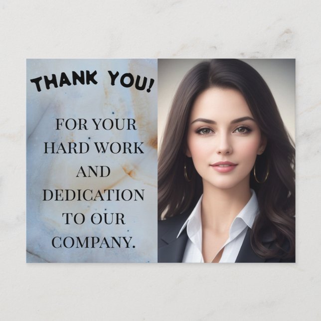 Customizable Shining Star Employee Postcard (Front)