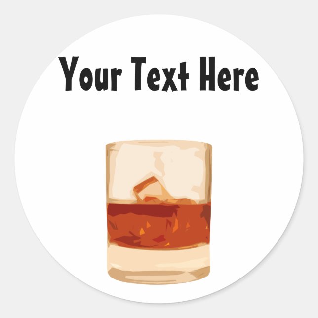Customizable Shot Tumbler Glass Sticker (Front)