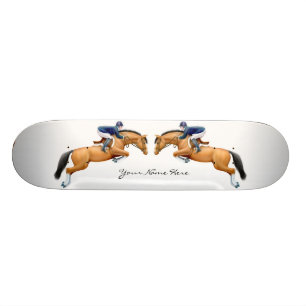Customizable Show Jumper Horses Skateboard