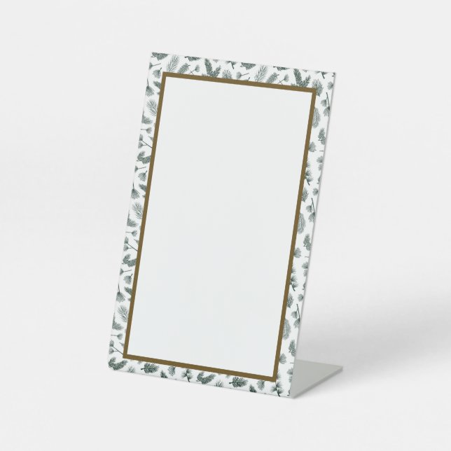 Customizable Sign in Pine  (Front)