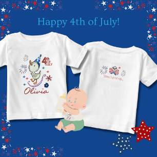 Customizable Silly Goose 4th of July Baby T-Shirt
