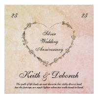 Customizable Silver Anniversary