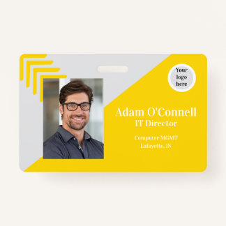 Customizable Simple Design Business ID Badge