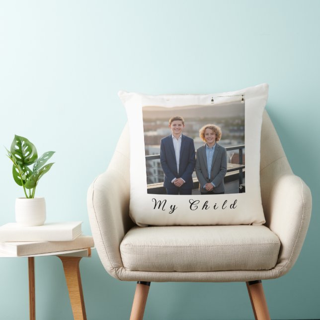 Customizable Simple Kids Bedroom Decorative Throw Pillow (Chair)