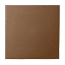 Customizable Simple Mid Brown Tile