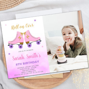 Customizable Skating Party Invitations for Kids