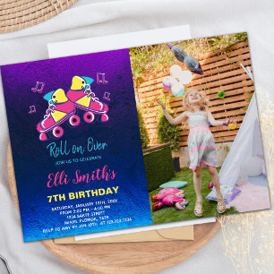 Customizable Skating Party Invitations for Kids