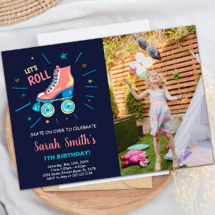 Customizable Skating Party Invitations for Kids