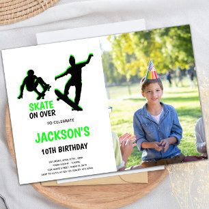 Customizable Skating Party Invitations for Kids