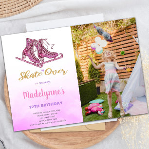 Customizable Skating Party Invitations for Kids