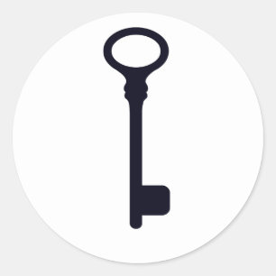 Customizable Skeleton Key Sticker