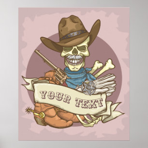 Customizable Skull Poster