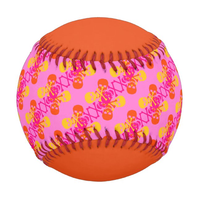 Customizable Skulls & Crossbones Baseball (Front)