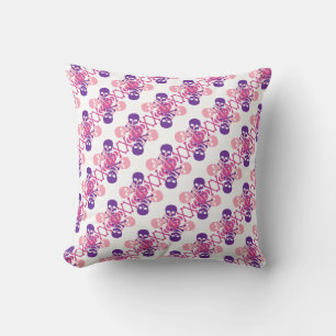 Customizable Skulls & Crossbones Throw Pillow